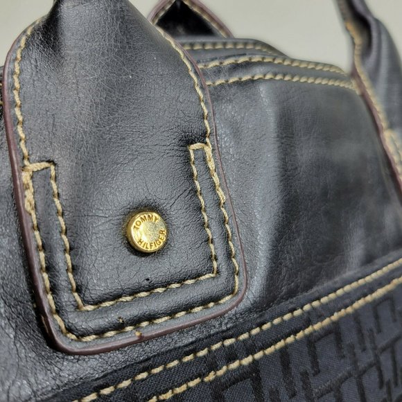 Tommy Hilfiger Handbag Purse NWT Black / Purple Logo 2007 - Picture 7 of 11